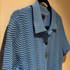 Talbots Blue Wave Mini Dress